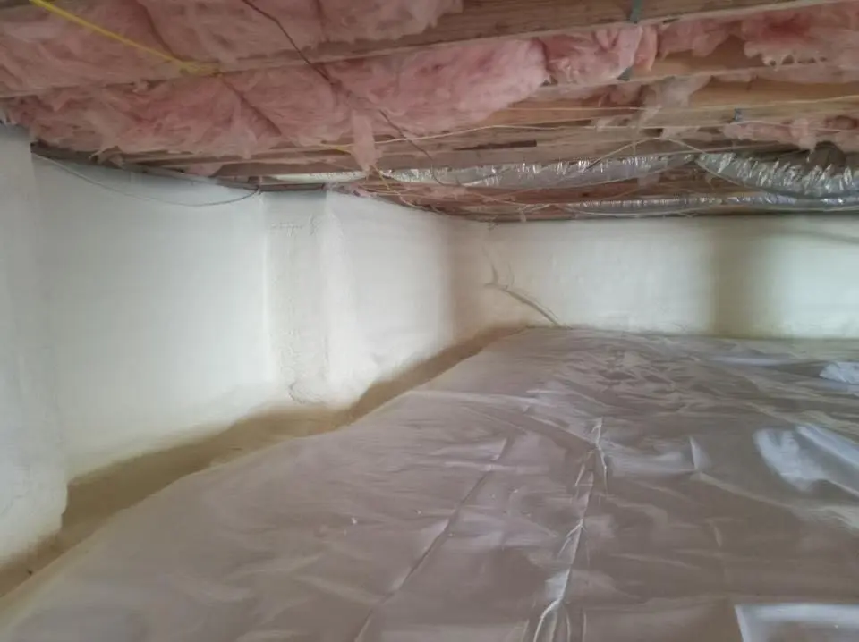 Crawl space encapsulation with closed-cell spray foam for Spray Foam Roofing in Kihei